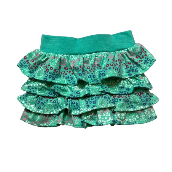 Hello Kitty Skort Baby Girl 6-9 Month Tiered Ruffle Skirt Shorts Pull On Sanrio - Picture 1 of 10
